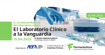 V JORNADA PROFESIONAL DEL LABORATORIO CLÍNICO. EL LABORATORIO CLÍNICO A LA VANGUARDIA. JPAC2023