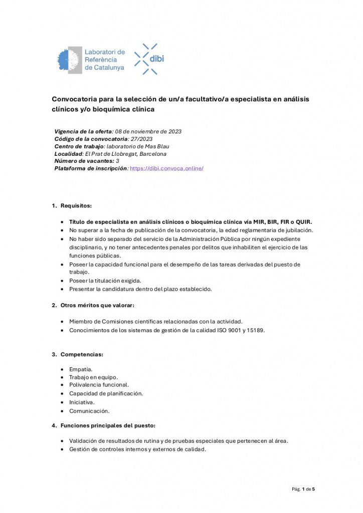 27.2023 Convocatoria Fac. Esp. Bioquimica Analisis_castella